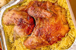 نصف دجاج مشوي مع ارز  تكرم عينك restaurant 