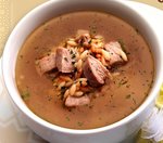 Orzo with Meat Soup  ابن البلد restaurant 