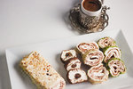 ملبن سويسرول نوتيلا بالبندق  Turkish Delight restaurant 
