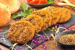 Falafel with Sesame Piece  GAD restaurant 