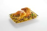 وجبة نصف فرخة محمرة مع ارز بالكبدة  ElDahan restaurant 
