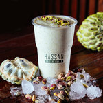 Pistachio Qeshta Juice   عصائر حسن فريش restaurant 