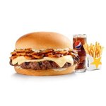 مشروم أند سويس ثيك برجر كومبو  هارديز restaurant 