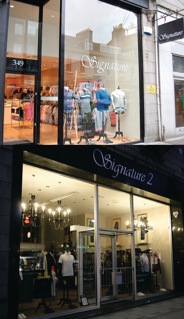 Menswear Retailer of the Year Signature, 349 Union Street, Aberdeen