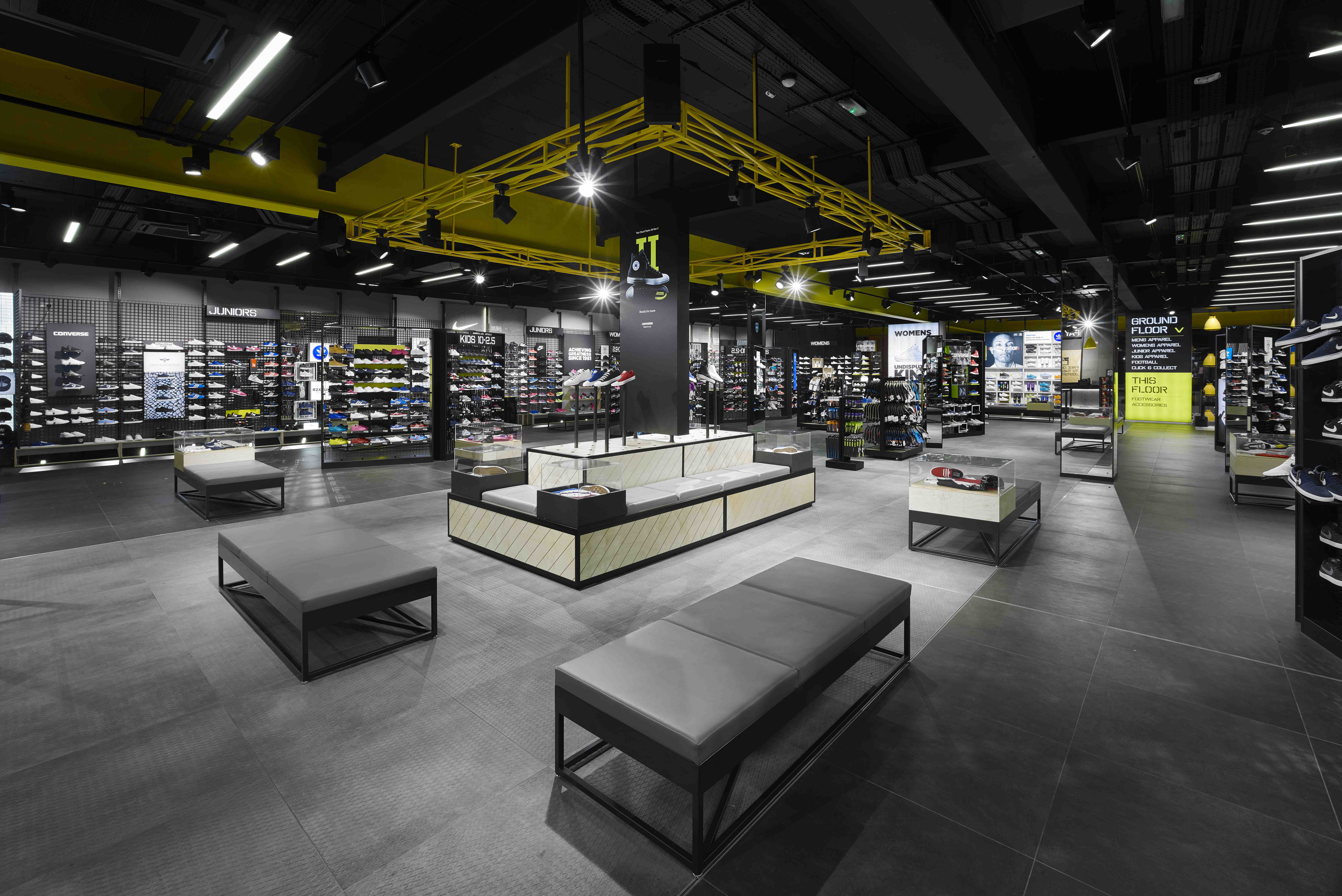 Northern Irish shopping centre signs TK Maxx and JD Sports