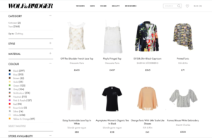 Independent retailerWolf & Badger noted an uplift in online sales while its physical stores were closed