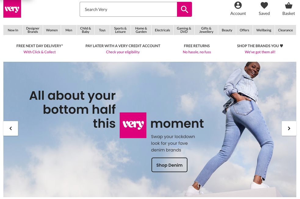 Very.co.uk attracted half a million new customers in the run-up to Christmas 2020