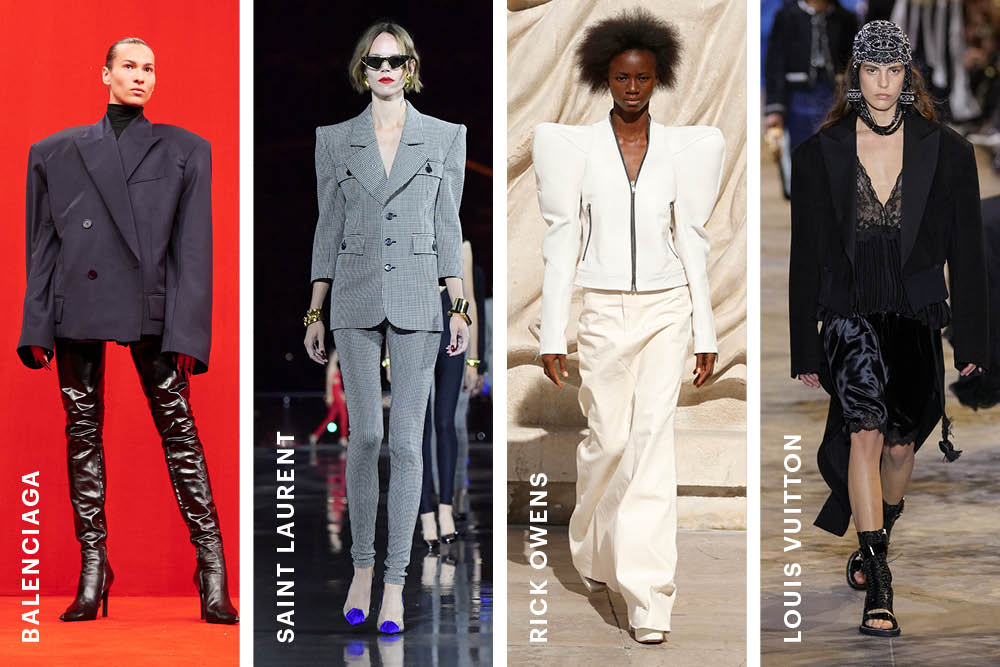 Power Shoulders at Paris Fashion Week