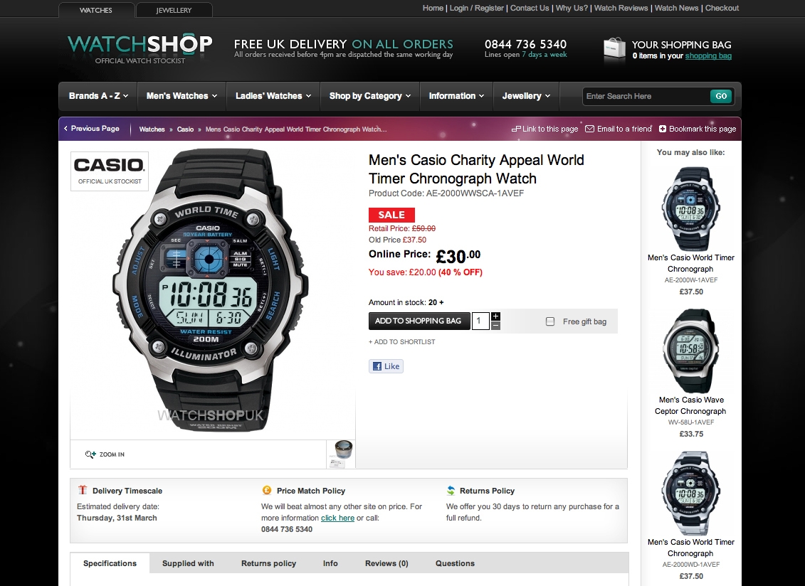 watchshop casio
