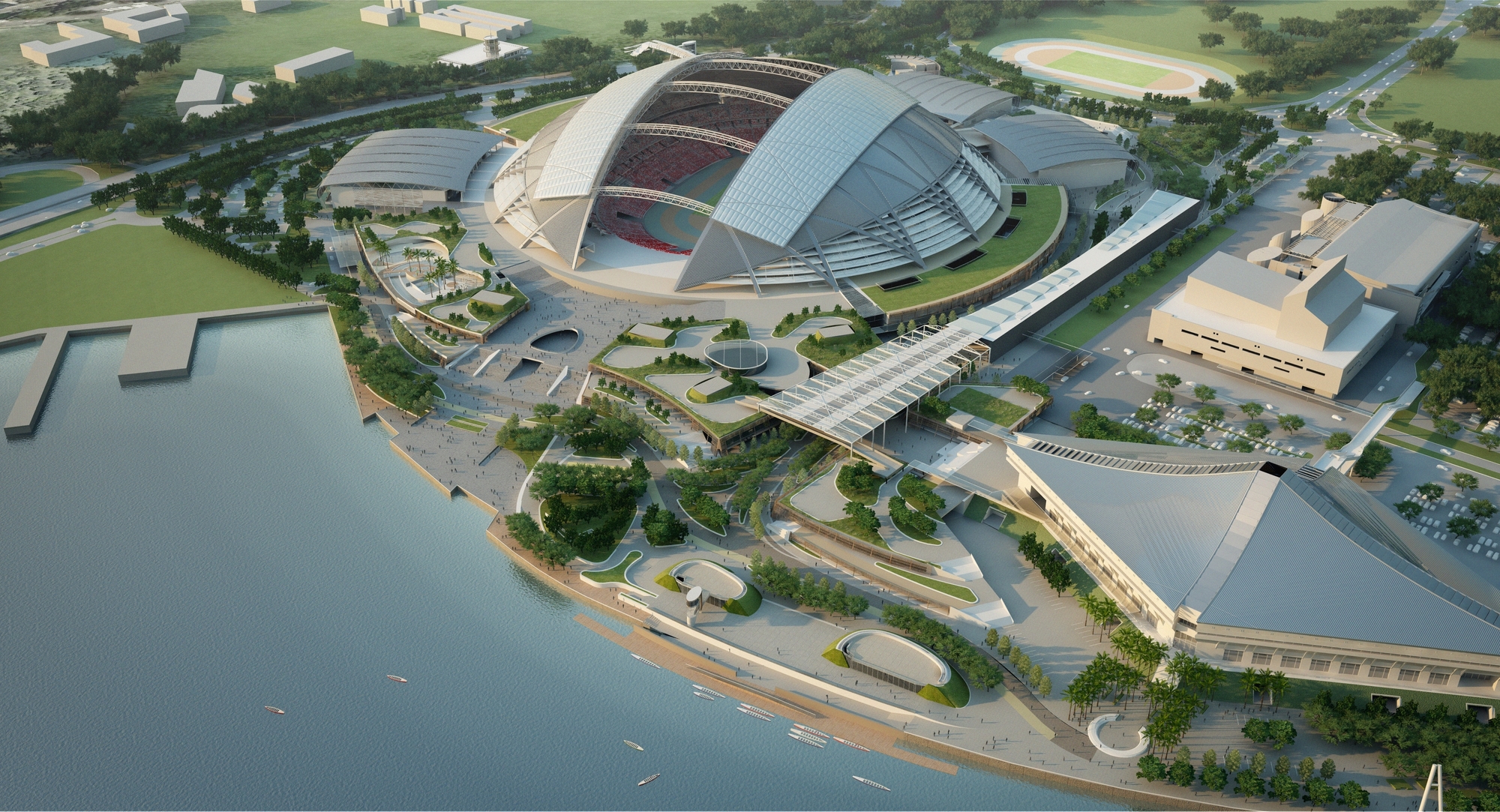 lands huge Singapore sports centre job