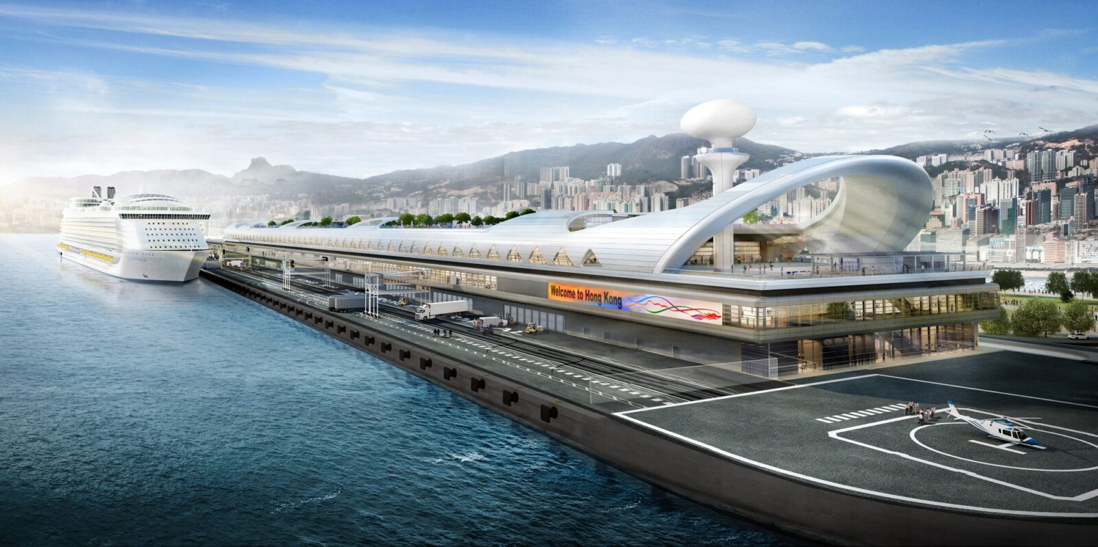 Foster Unveils Hong Kong Cruise Terminal Project