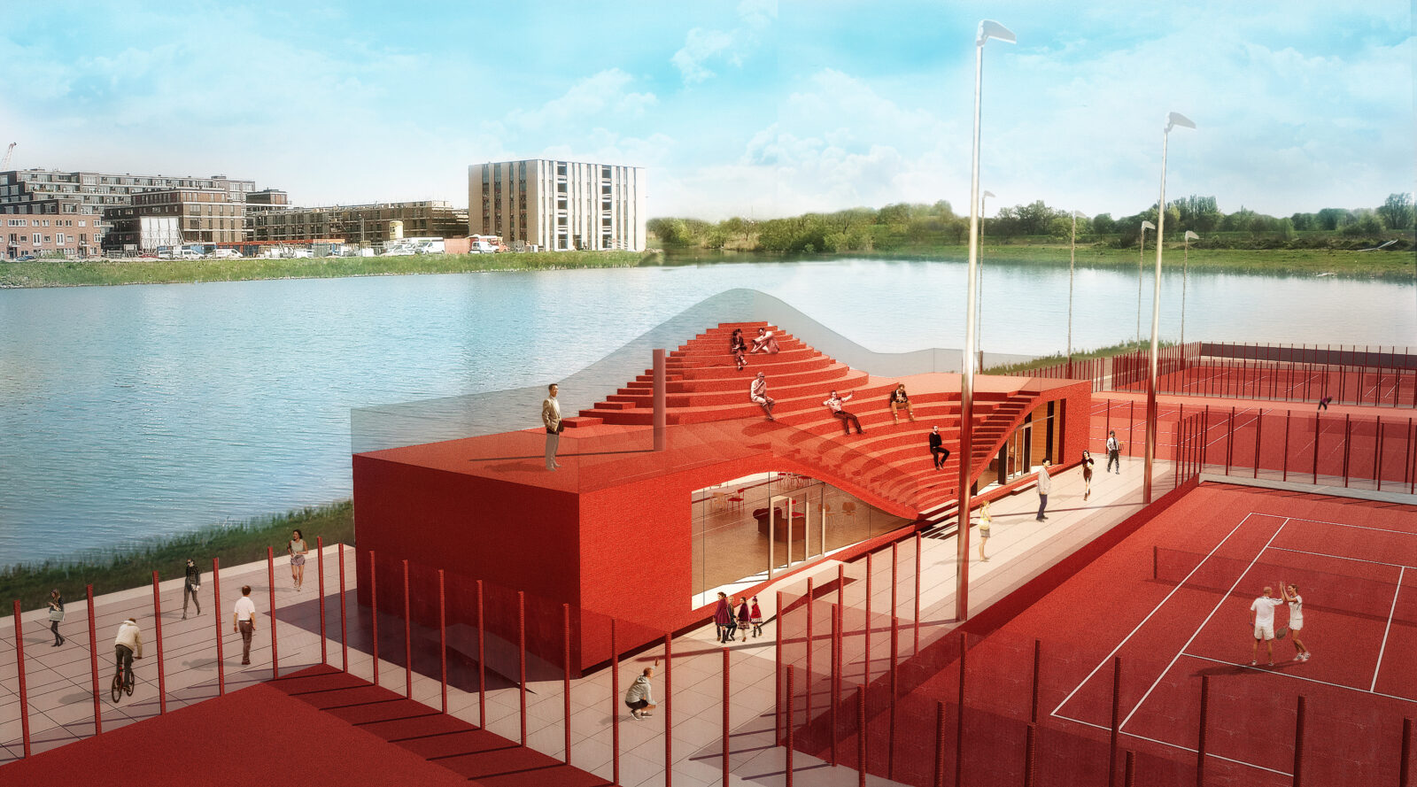 MVRDV wins planning for Amsterdam tennis club