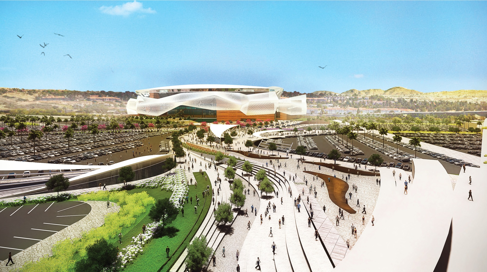 Populous unveils San Diego stadium designs