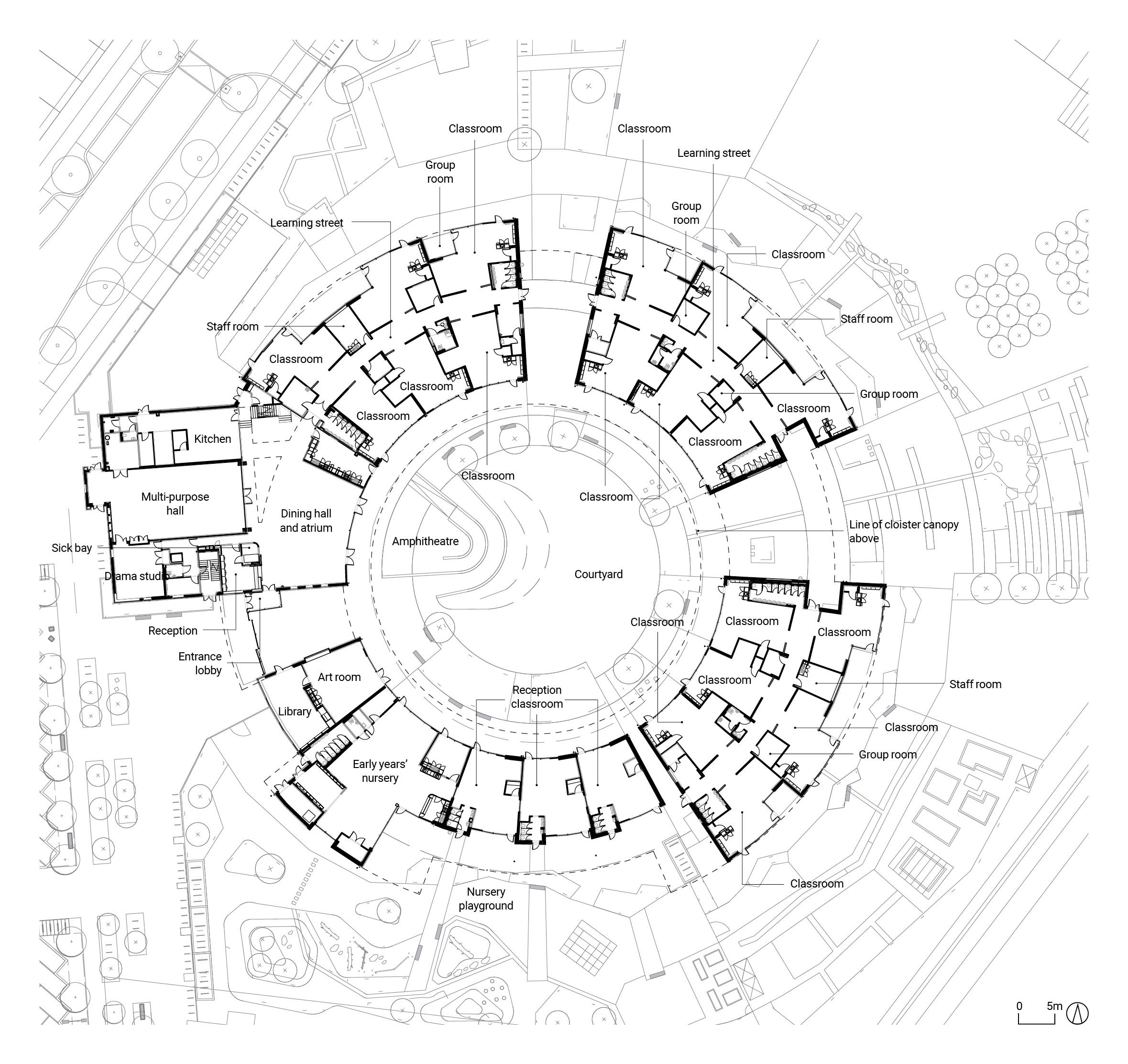 Marks Barfield's first piece in the North West Cambridge masterplan