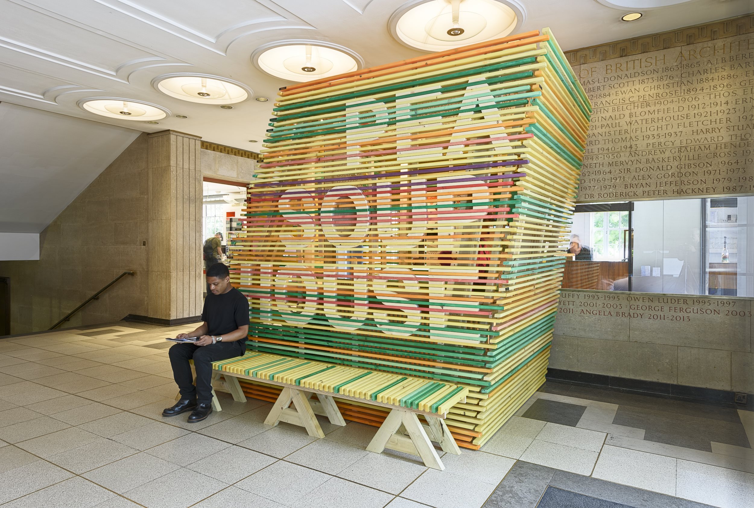 Architects install popup structures in RIBA’s HQ