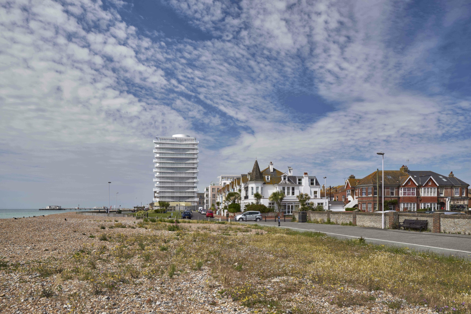 Allies and Morrison's 'playful' Worthing seaside homes win planning
