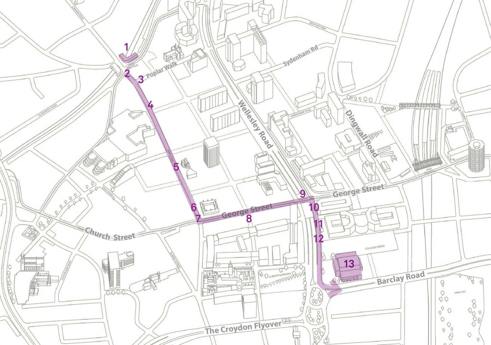 Design an interactive streetscape for Croydon deadline today