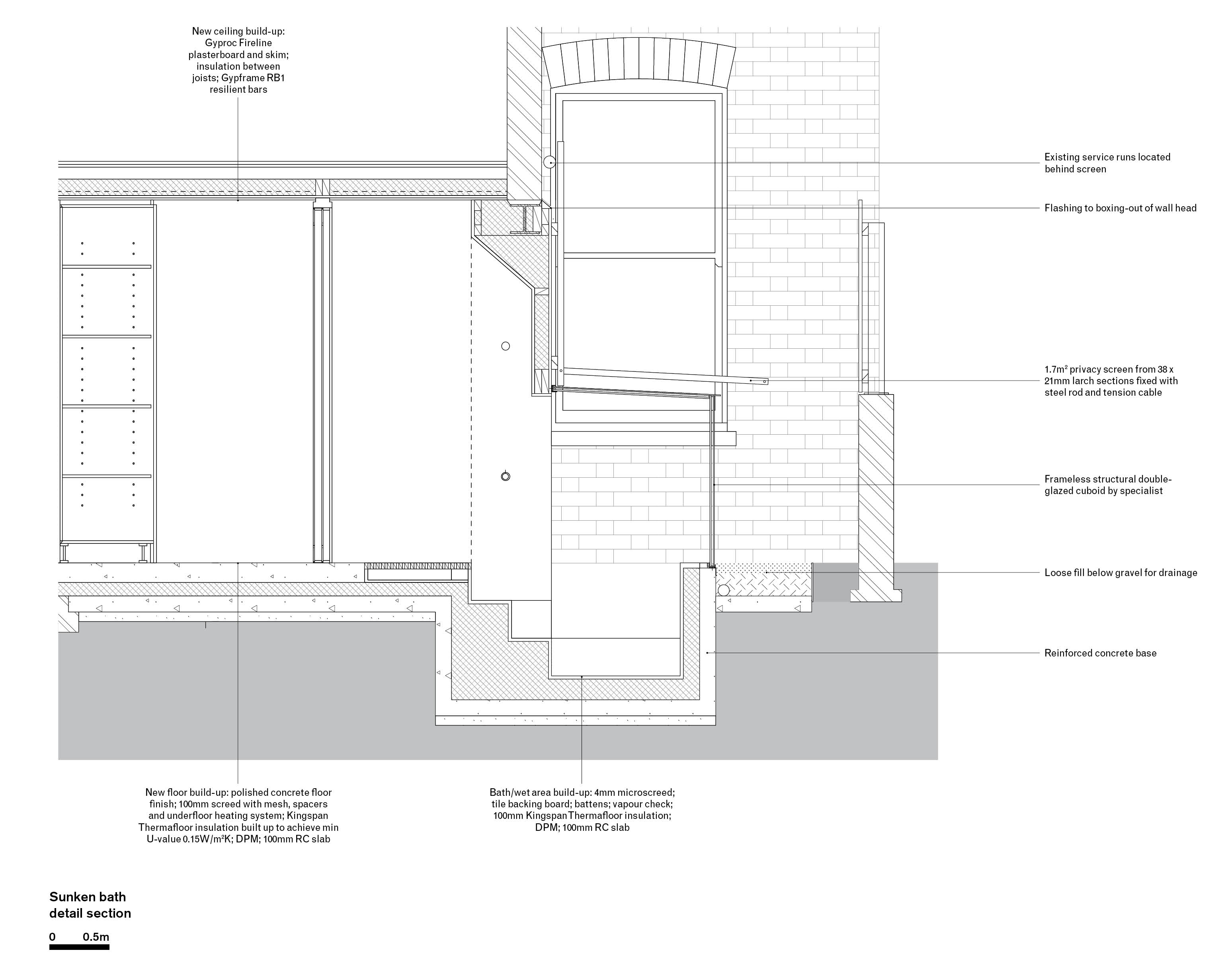 Ritual bathing Sunken Bath by Studio 304