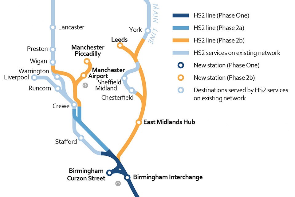 Hs2 phase 2 route