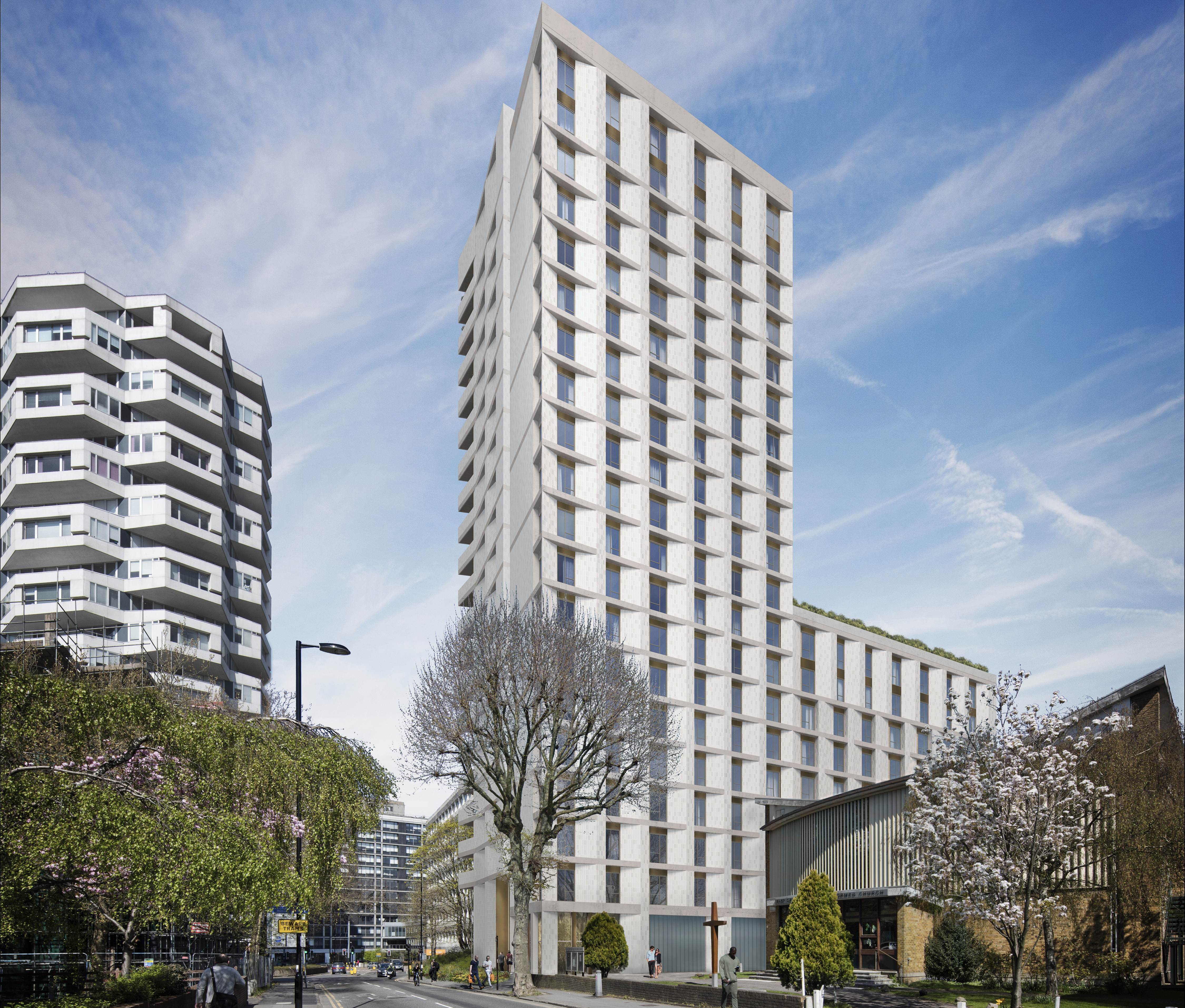 Mayor backs Metropolitan prefab Croydon tower for Pocket homes