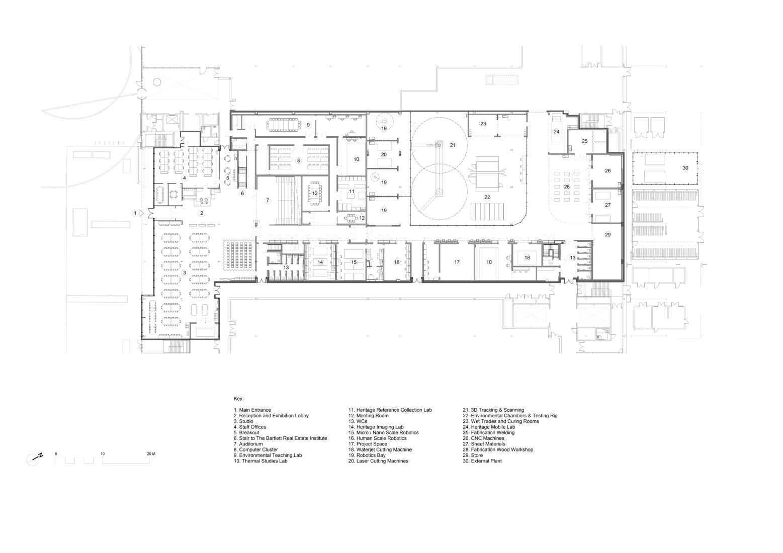 Hawkins\Brown’s Bartlett robotics lab at Here East unveiled