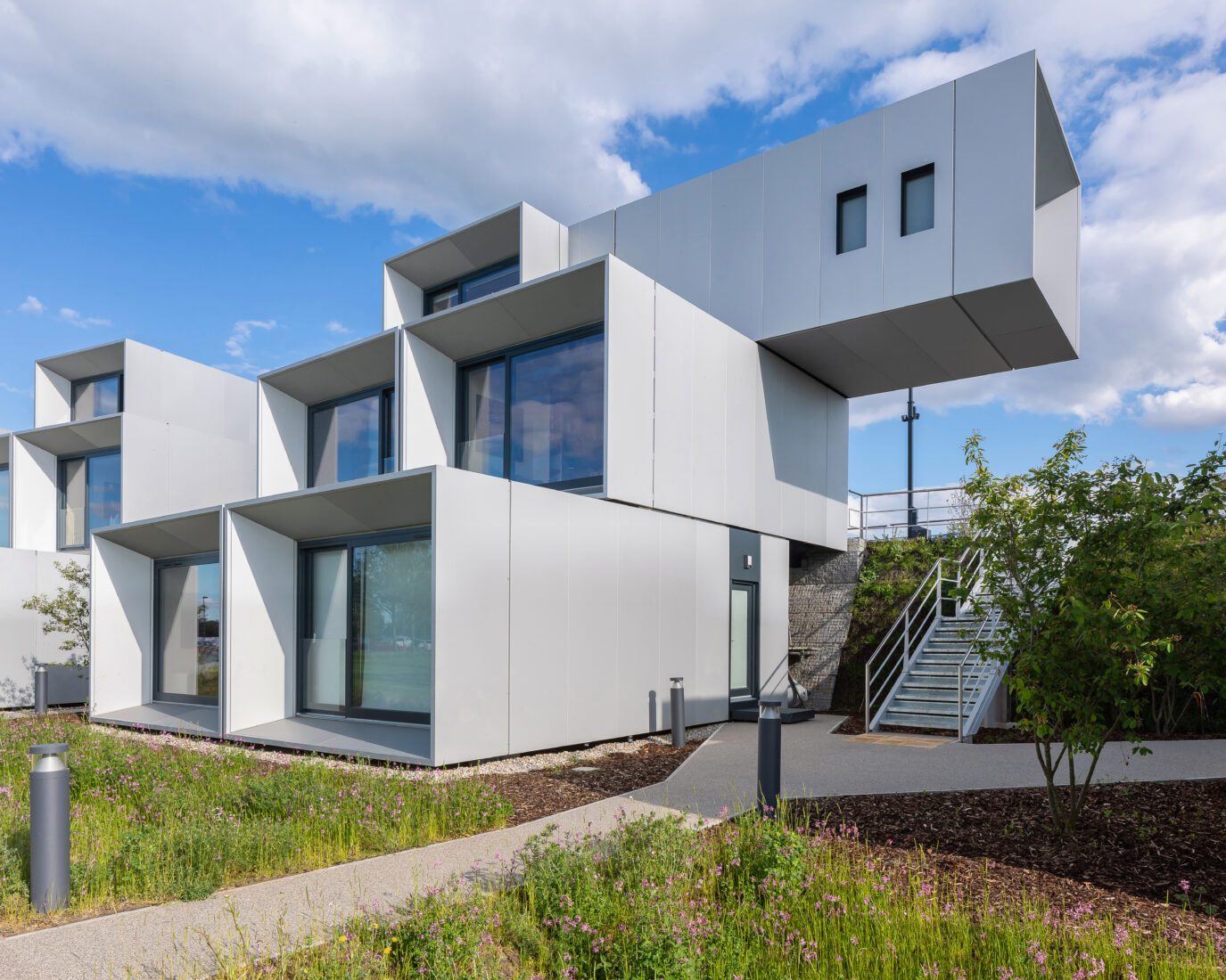 WilkinsonEyre completes village of modular student housing pods for