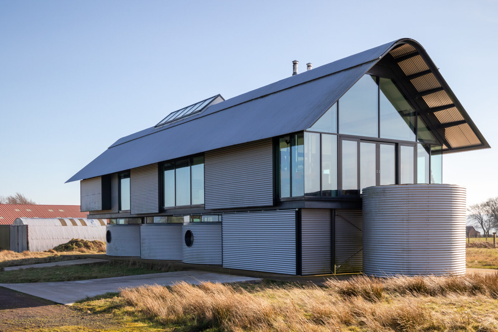 Richard Murphy completes corrugated aluminiumclad house on Scottish