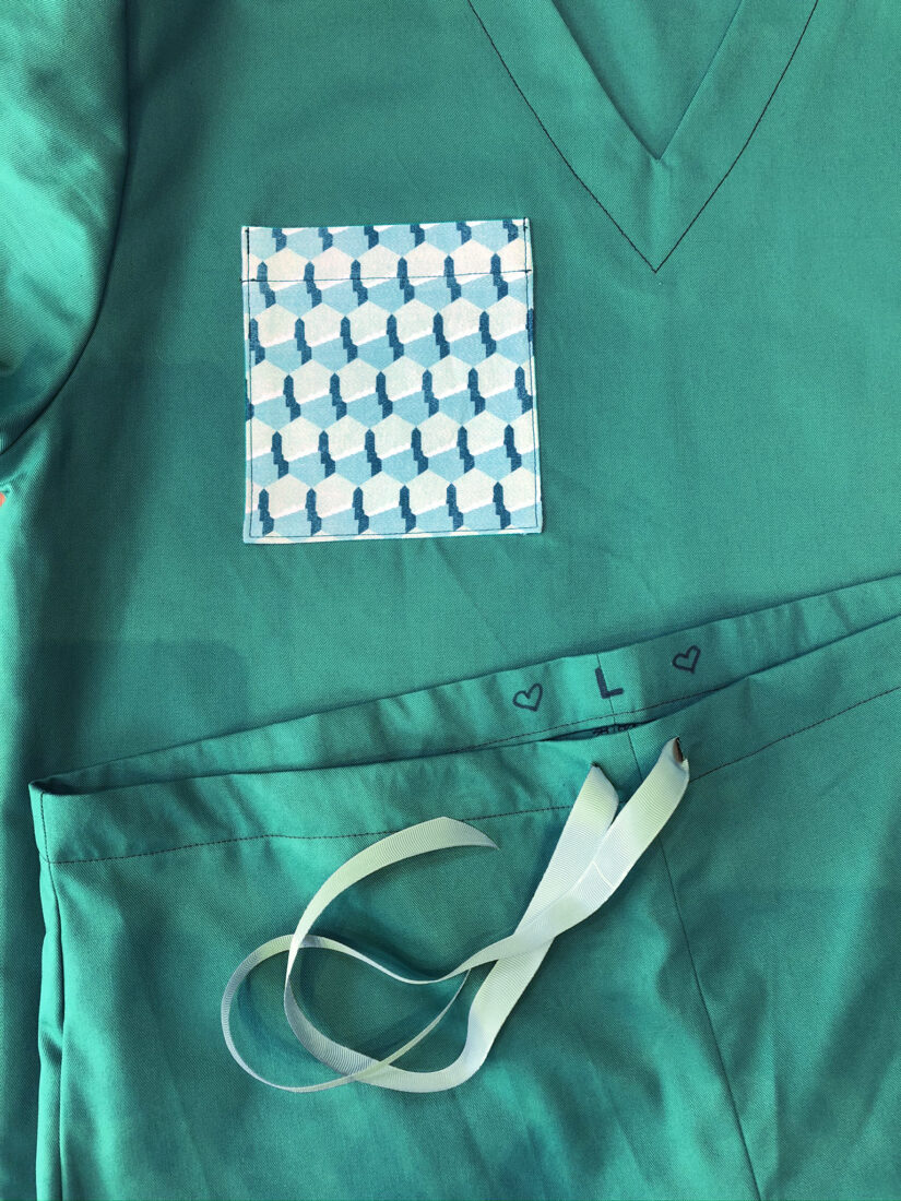 Squire & Partners designer sews NHS scrubs to order