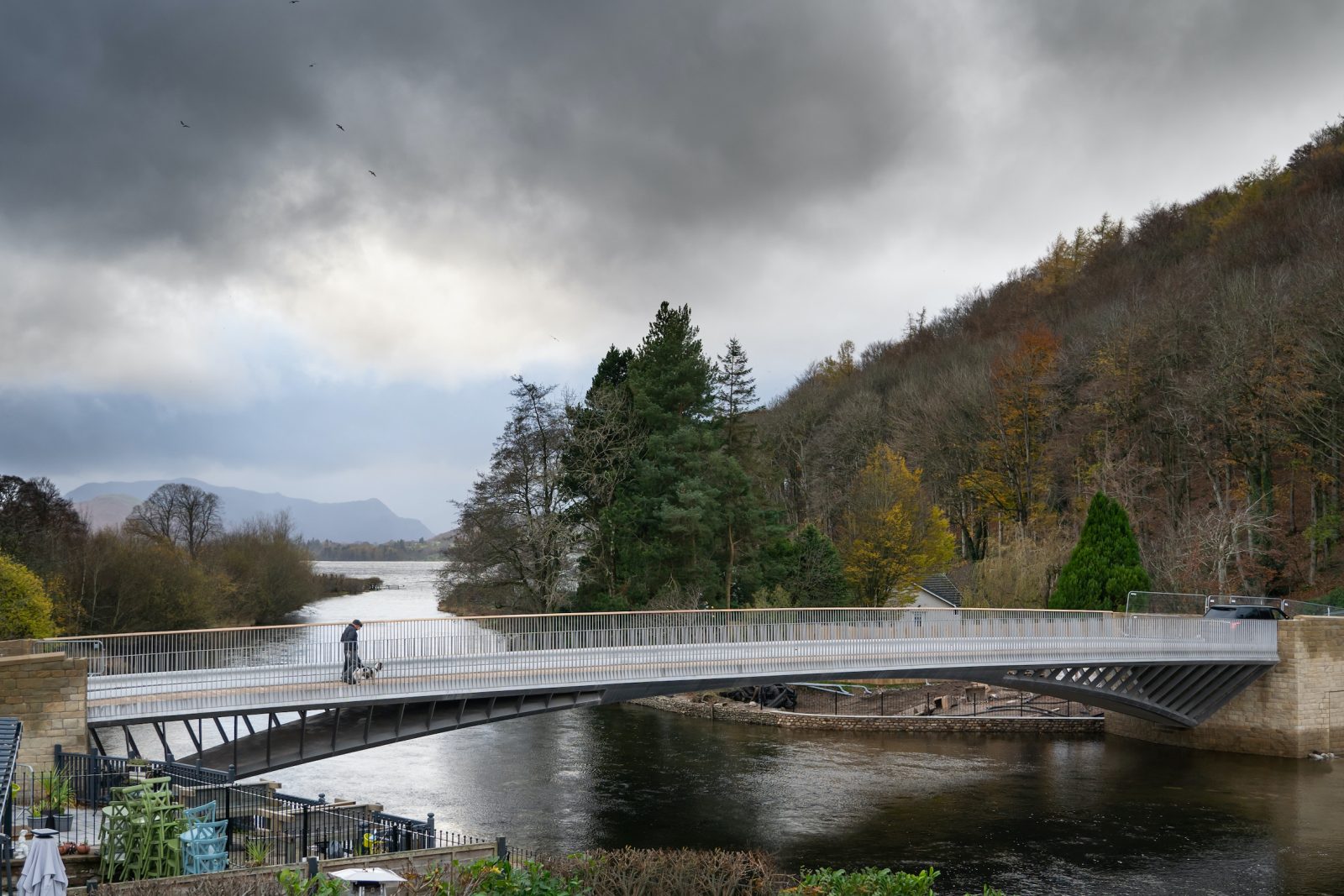 Knight Architects’ stainlesssteel bridge opens in Lake District