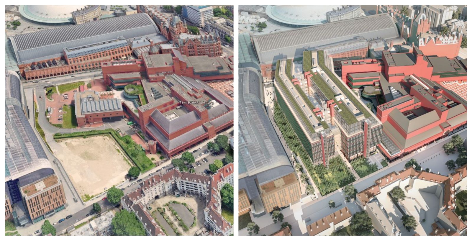 RSHP unveils first designs for major British Library expansion