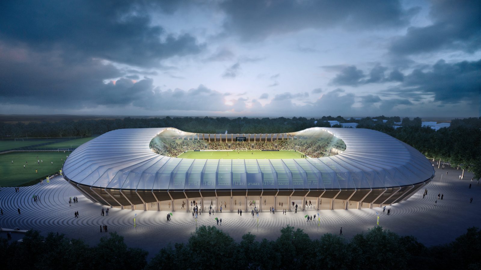 Zaha Hadid Architects ‘Why our allwood Forest Green stadium won’t be a fire risk’