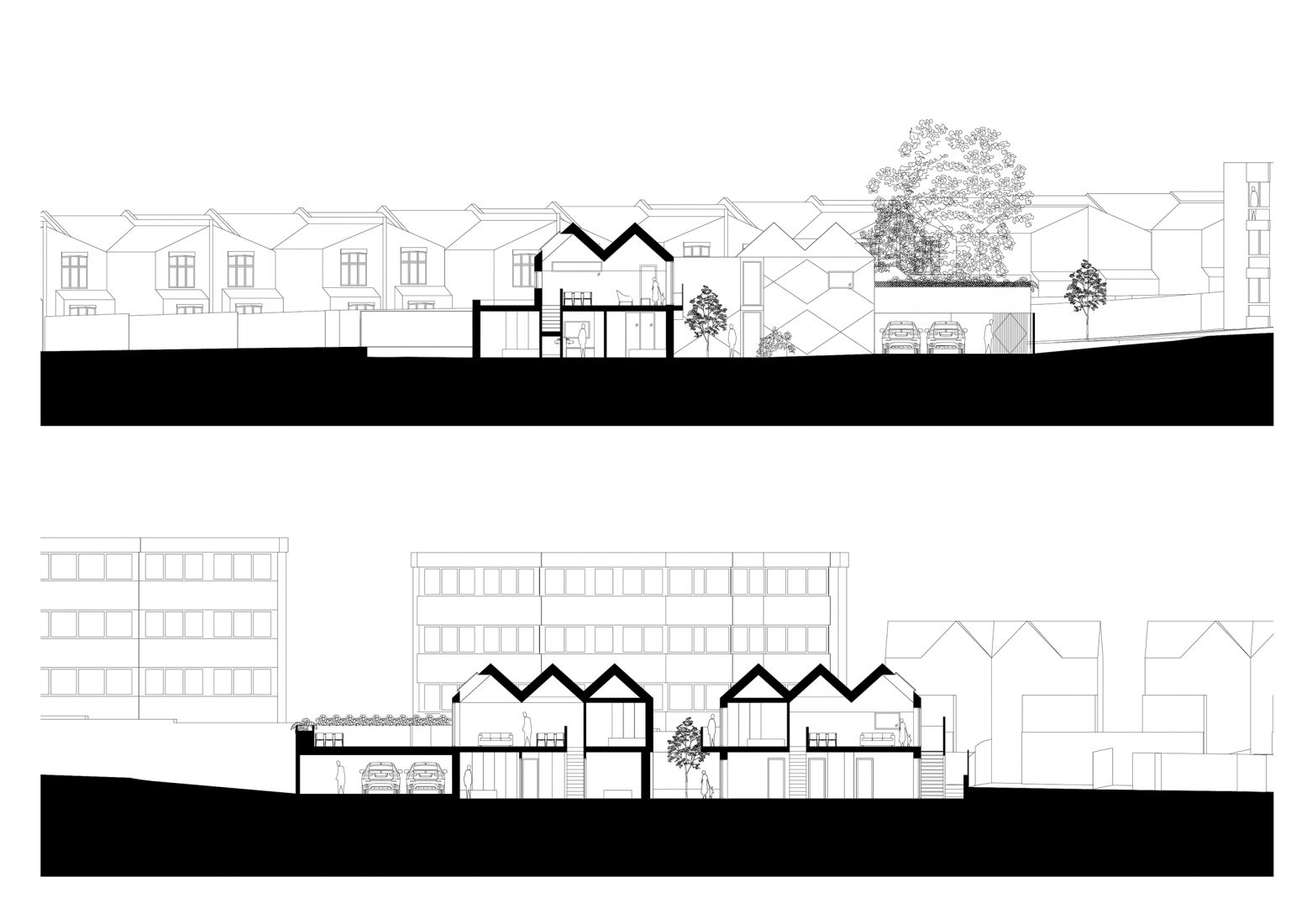 vPPR wins approval for Enfield infill housing with pyramid roofs