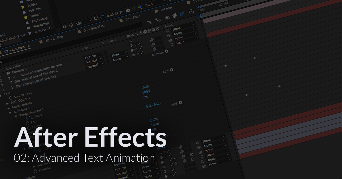 after effects text animation