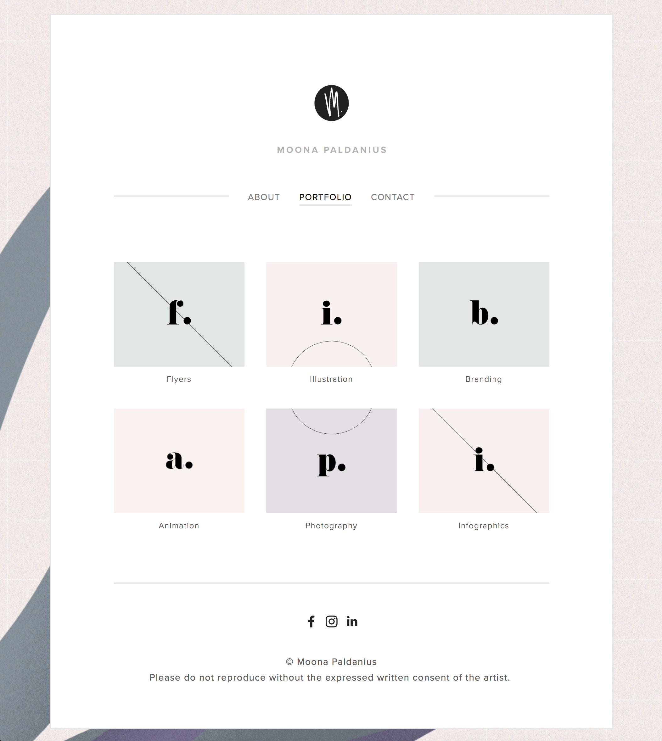 portfolio for applying job