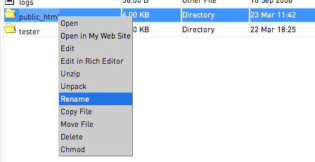 Move directory