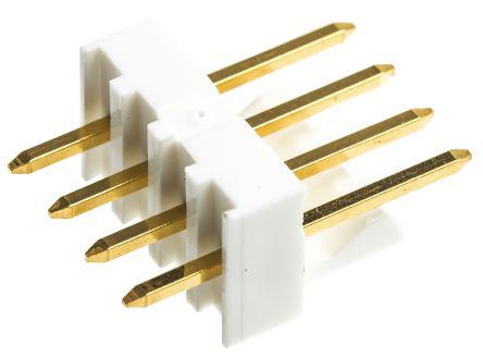 1 Rows 2.54 mm 22-23-2041 4 Contacts Pack of 250 Wire-To-Board Connector Through Hole Header KK 254 6373 Series 22-23-2041