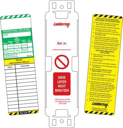 French Scafftag Scaffold Tagging Kit 10 Holders//10 Insert// 1 Pen Ne Pas Utiliser