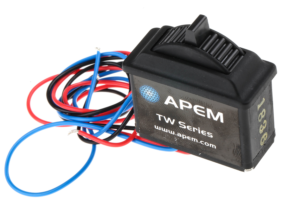 IP67 Prewired Lever Hall Effect Thumbwheel Switch Thumbwheel HTW02BLK ET14082364