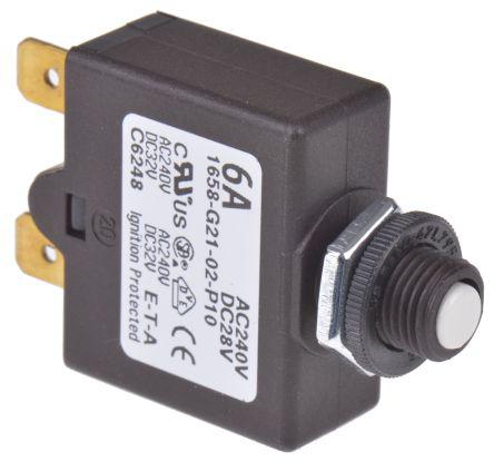 E-t-a disyuntor circuit breaker 1140-g111-p1m1-12a 240vac 48vdc 12a #bp