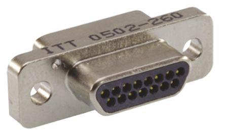 Panel Mount MDM Series Gold Plated Contacts Plug Micro D Sub Connector Solder 9 Contacts