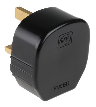British 240 V ac 13A Cable Mount MK Electric UK Mains Plug Type G