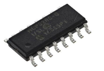 Single Ended Inpu 12-bit Serial ADC Pseudo Differential Microchip MCP3204-CI//P