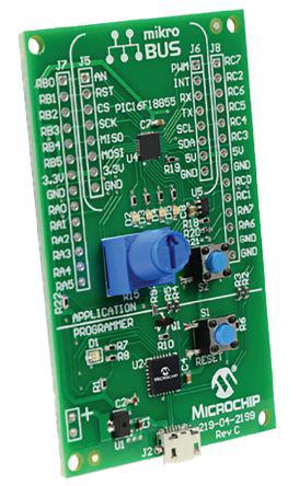 DM164142 mplabxpress PIC16F18877 Board