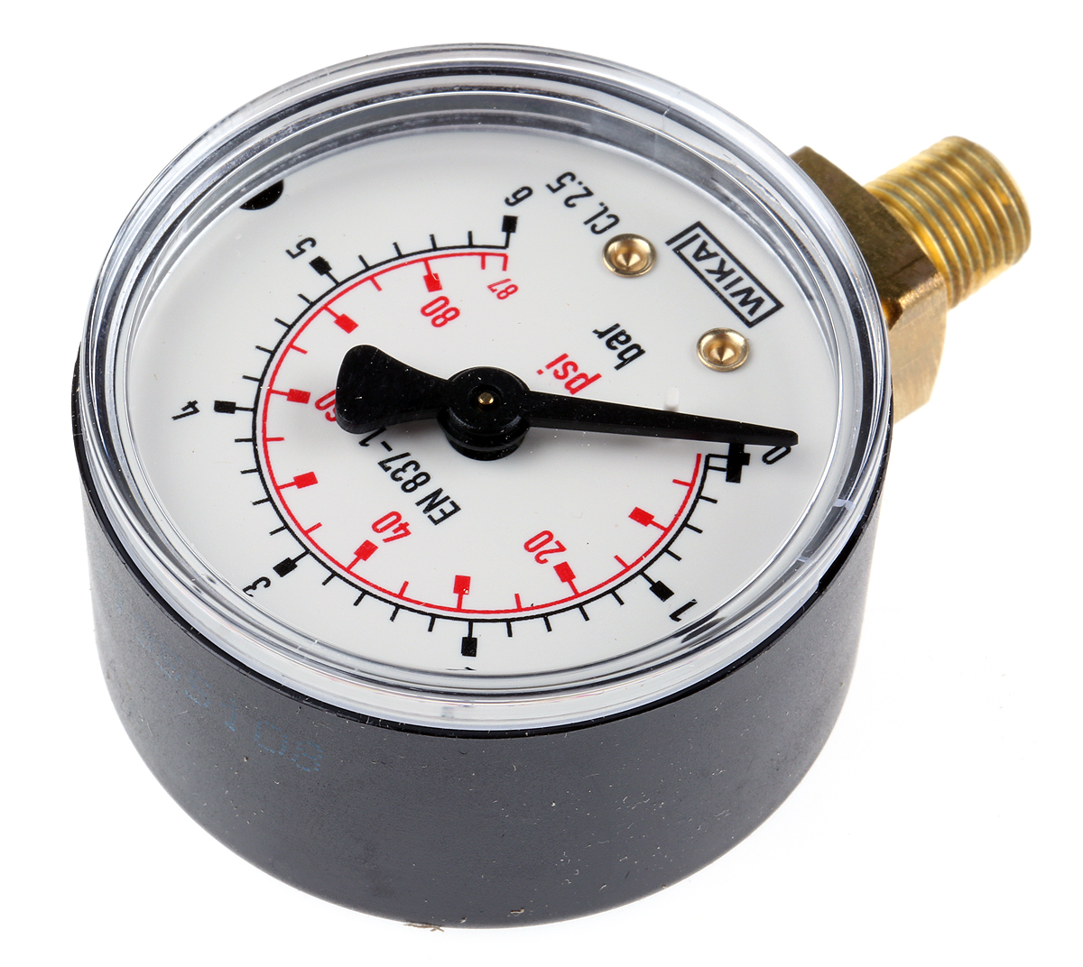WIKA 7203548 Analogue Positive Pressure Gauge Bottom Entry 6bar  