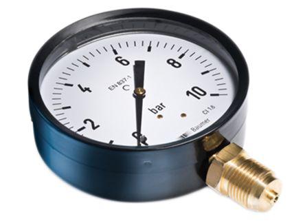 Connection Size G 1//8 Bourdon MAT1F10B22 Hydraulic Pressure Gauge 10bar