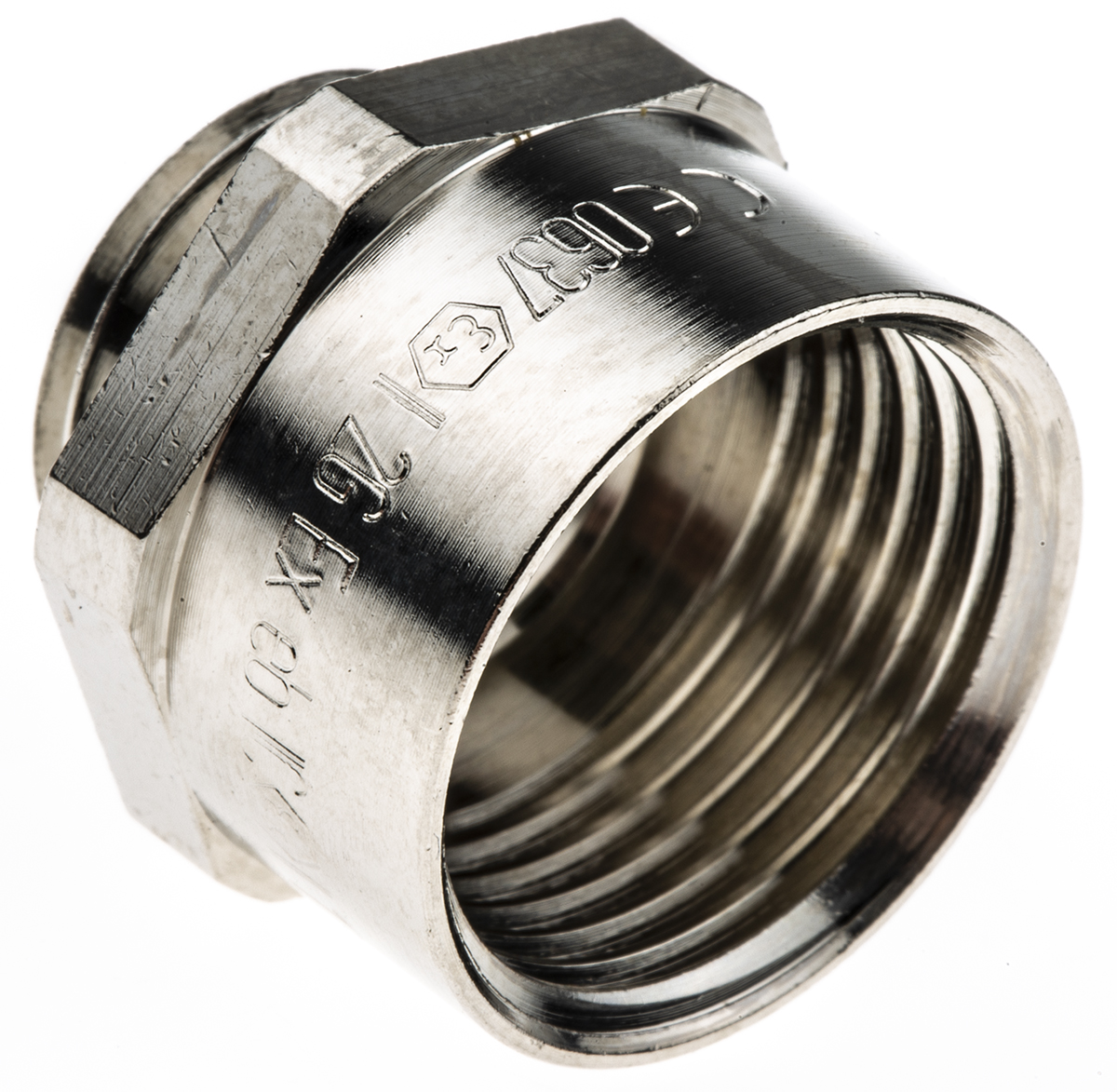 Lapp Cable Gland Adapter Enlarger, Grey, Nickel Plated Brass, IP68 M16