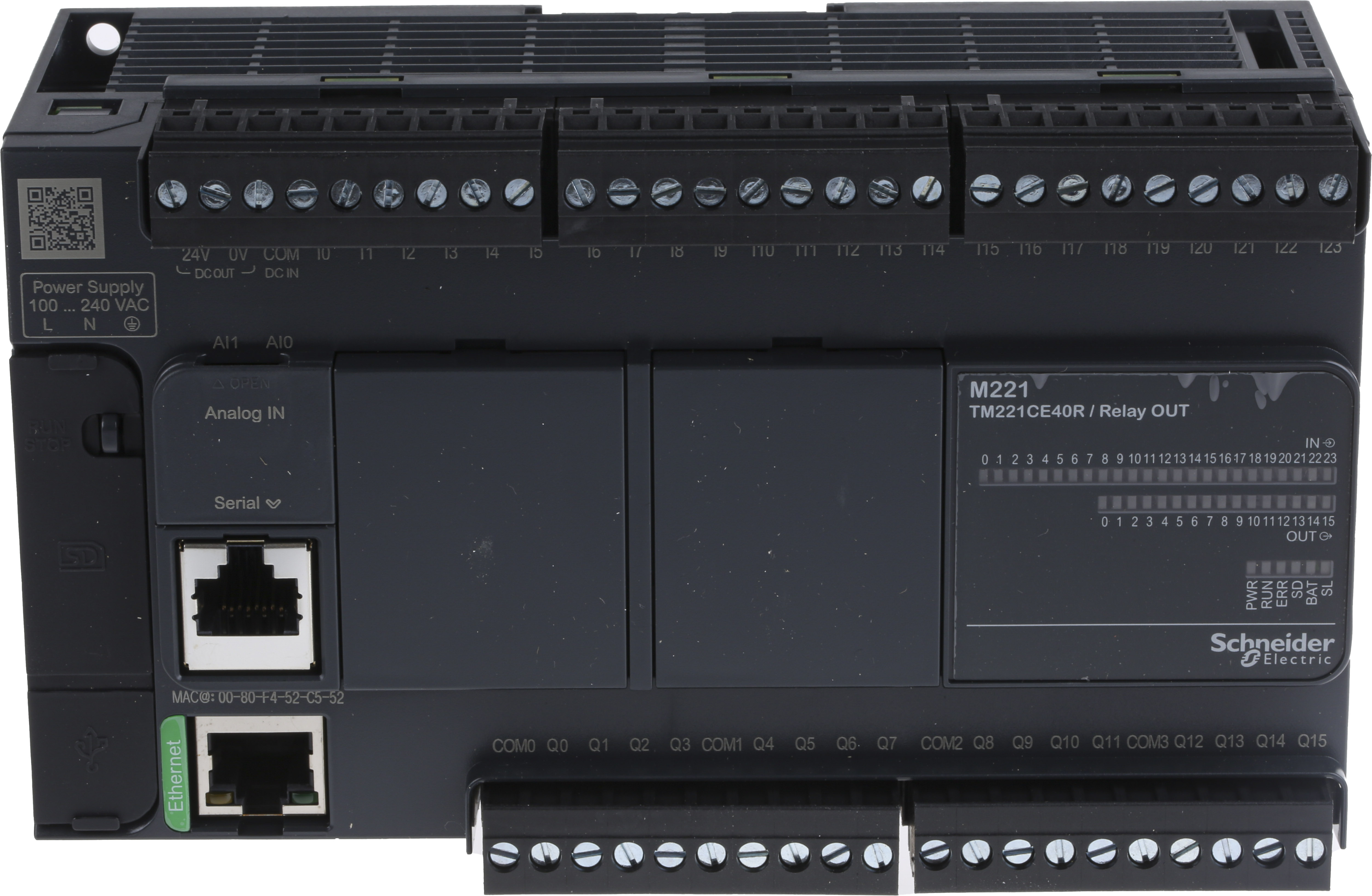 Schneider Electric Modicon M221 Plc Cpu Mini Usb Interface 10000 Steps