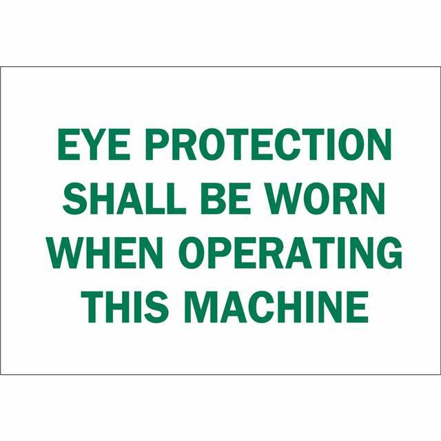 Brady 122839 Eye Protection Sign Brady 122839 Eye Protection Sign