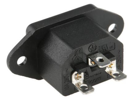 RS Pro C14 Panel Mount IEC Plug RS PRO C14 Panel Mount IEC Connector