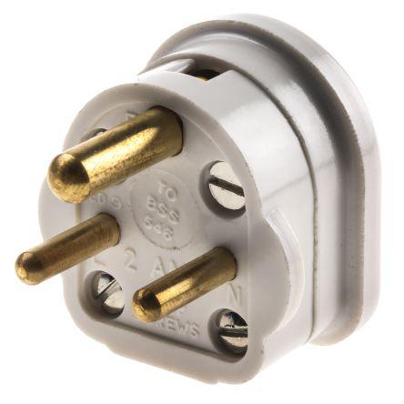 British 240 V ac 13A Cable Mount MK Electric UK Mains Plug Type G